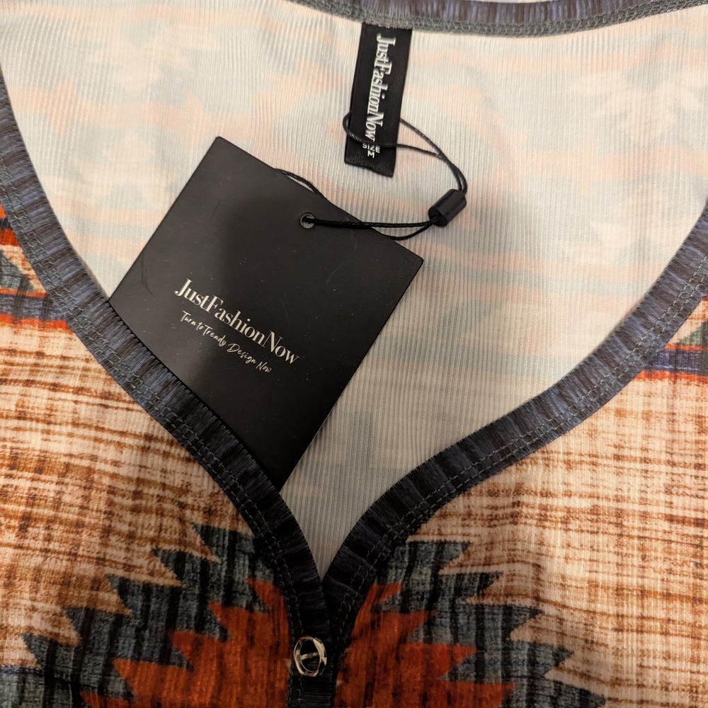 Multicolor Aztec Tank Top - Picture 3 of 6